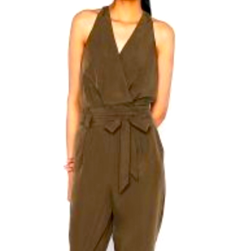 NWT army green super soft jumpsuit